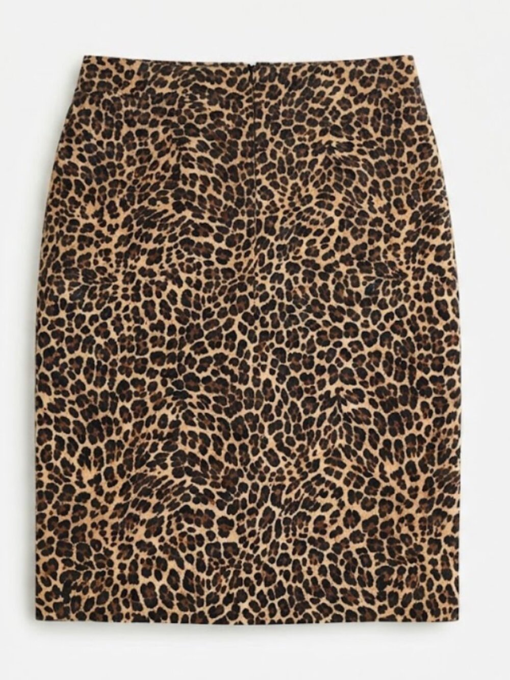 J.Crew Leopard Print Suede Pencil Skirt 00
